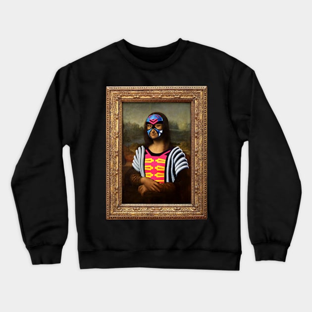 Max Moona Lisa Crewneck Sweatshirt by PentaGonzo